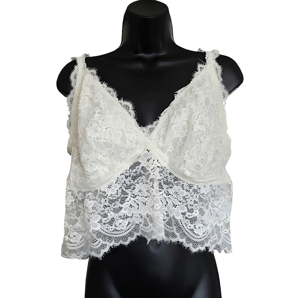 ☆Aerie White Lace Bralette☆